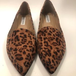 New Steven Madden Leopard Print, Pointed Flats